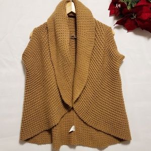 Tan Oversized Cardigan
